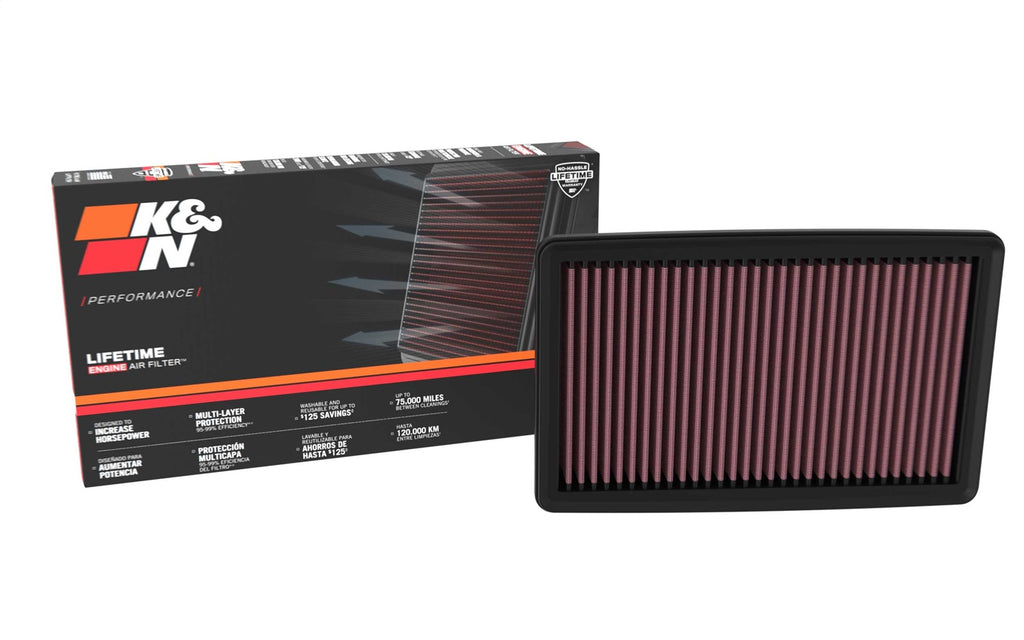 K&N Filters 33-5139 Air Filter Fits 23-24 Civic Integra