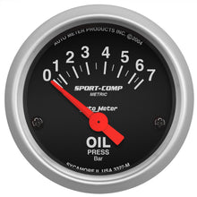 Load image into Gallery viewer, AutoMeter 3327-M Sport-Comp Electric Metric Oil Pressure Gauge