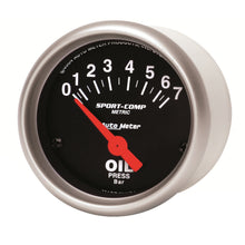 Load image into Gallery viewer, AutoMeter 3327-M Sport-Comp Electric Metric Oil Pressure Gauge