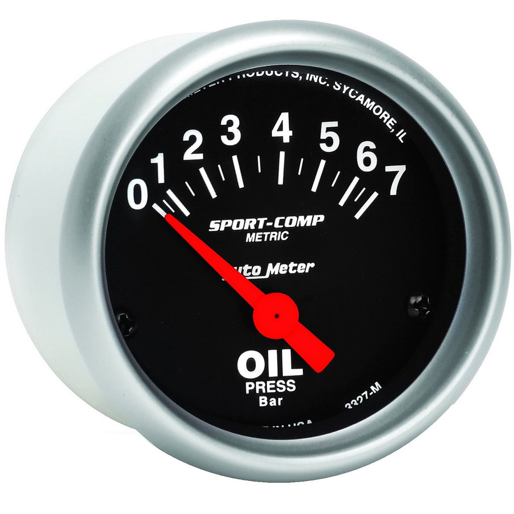 AutoMeter 3327-M Sport-Comp Electric Metric Oil Pressure Gauge