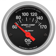 Load image into Gallery viewer, AutoMeter 3348-M Sport-Comp Electric Oil Temperature Gauge