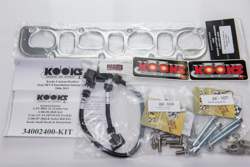 Kooks Custom Headers 34002400 Stainless Steel Headers Fits Grand Cherokee (WK)