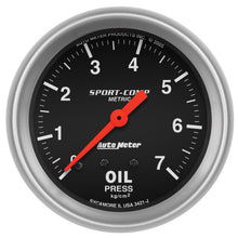 Load image into Gallery viewer, AutoMeter 3421-J Sport-Comp Mechanical Metric Oil Pressure Gauge