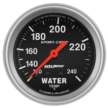 Load image into Gallery viewer, AutoMeter 3433 Sport-Comp Mechanical Water Temperature Gauge