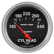 Load image into Gallery viewer, AutoMeter 3536 Sport-Comp Electric Cylinder Head Temperature Gauge