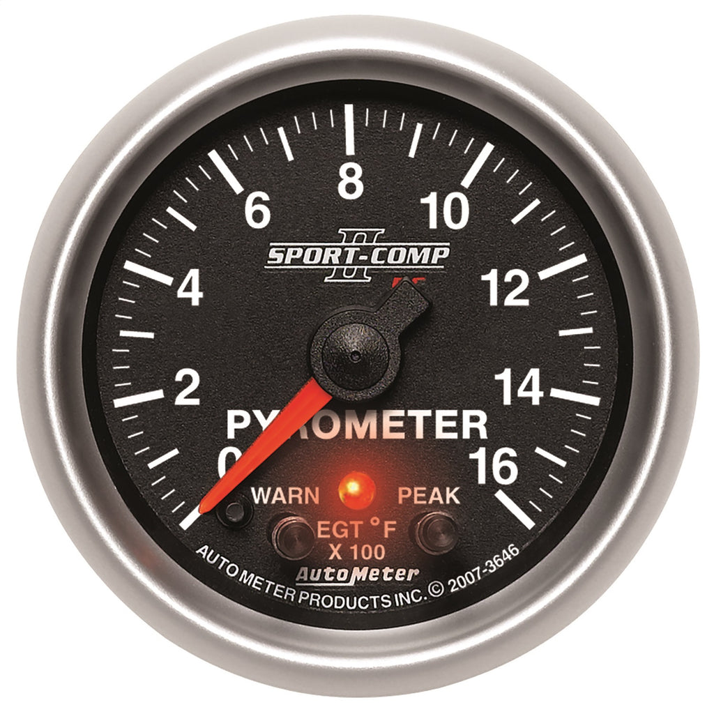 AutoMeter 3646 Sport-Comp II Electric Pyrometer Gauge Kit