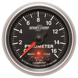 AutoMeter 3646 Sport-Comp II Electric Pyrometer Gauge Kit