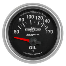 Load image into Gallery viewer, AutoMeter 3648-M Sport-Comp II Electric Oil Temperature Gauge