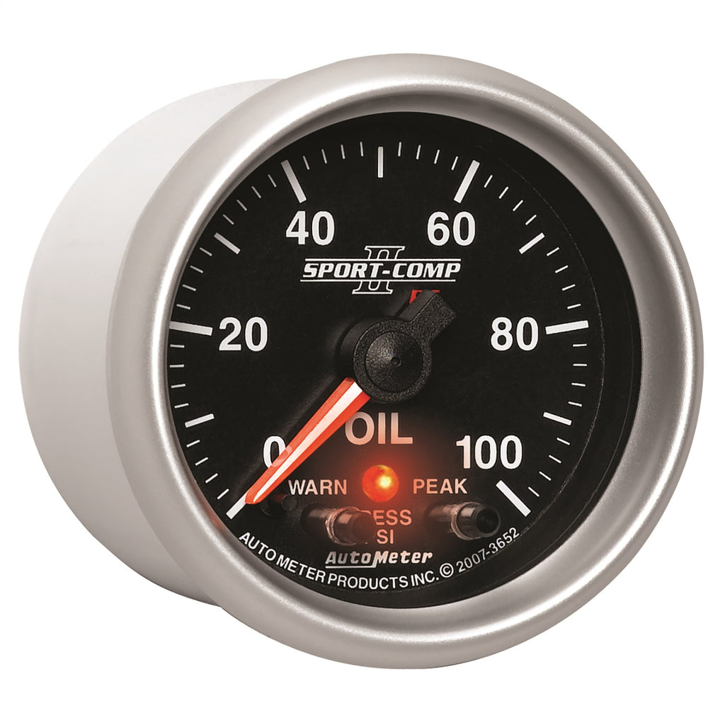 AutoMeter 3652 Sport-Comp II Electric Oil Pressure Gauge