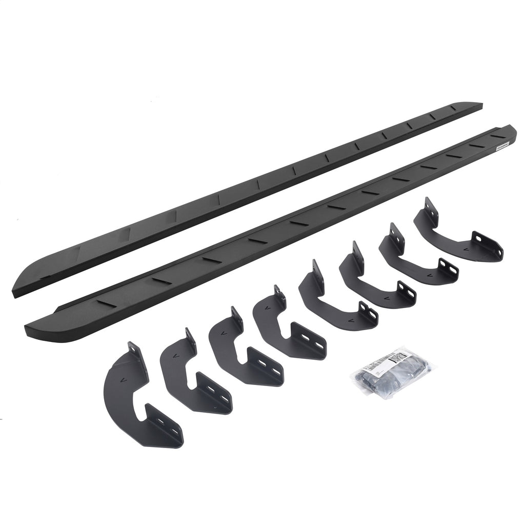 Go Rhino 63441687SPC RB10 Slim Line Running Boards w/Mounting Brackets Kit