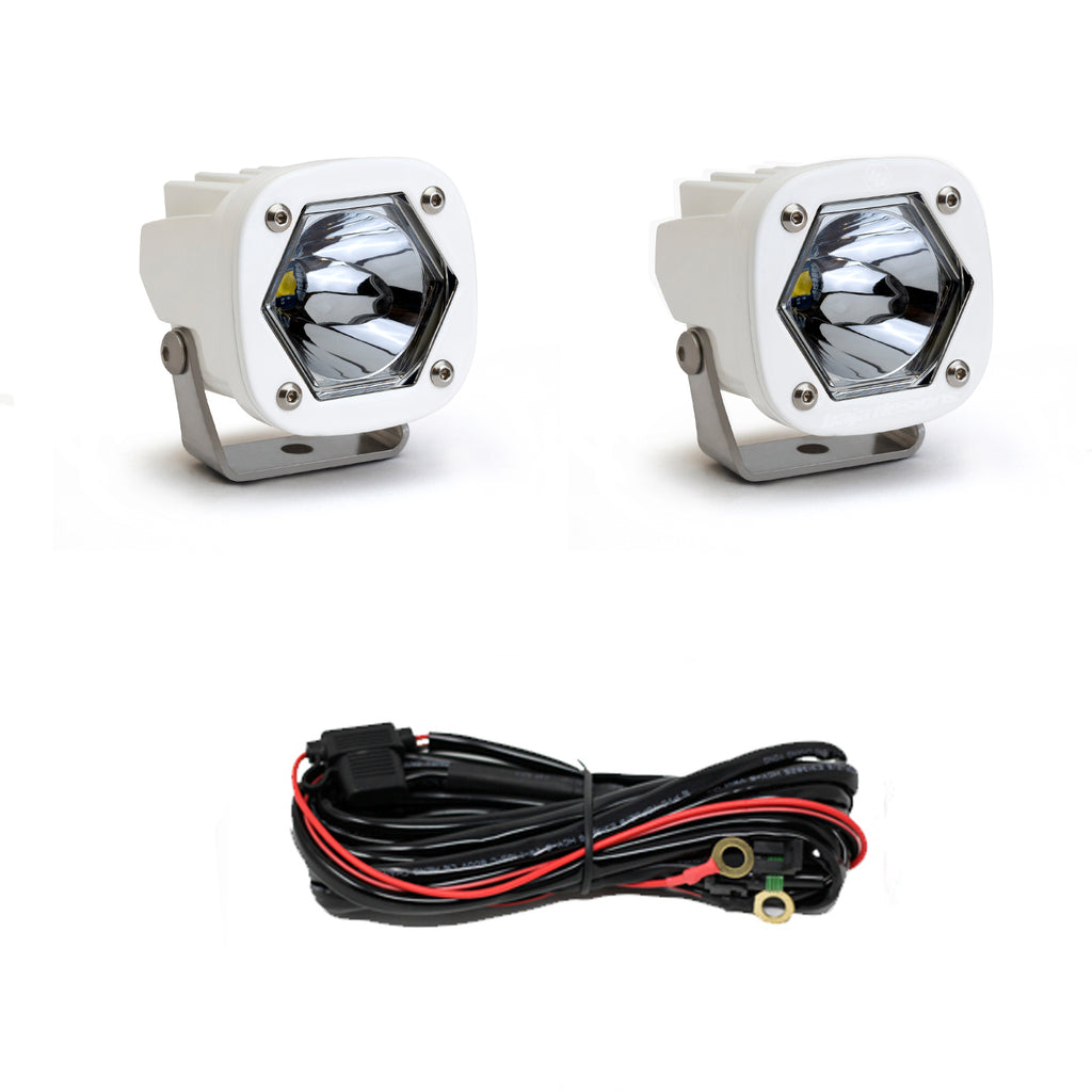 Baja Design 387801WT LED Light Pods SI Spot White Pair