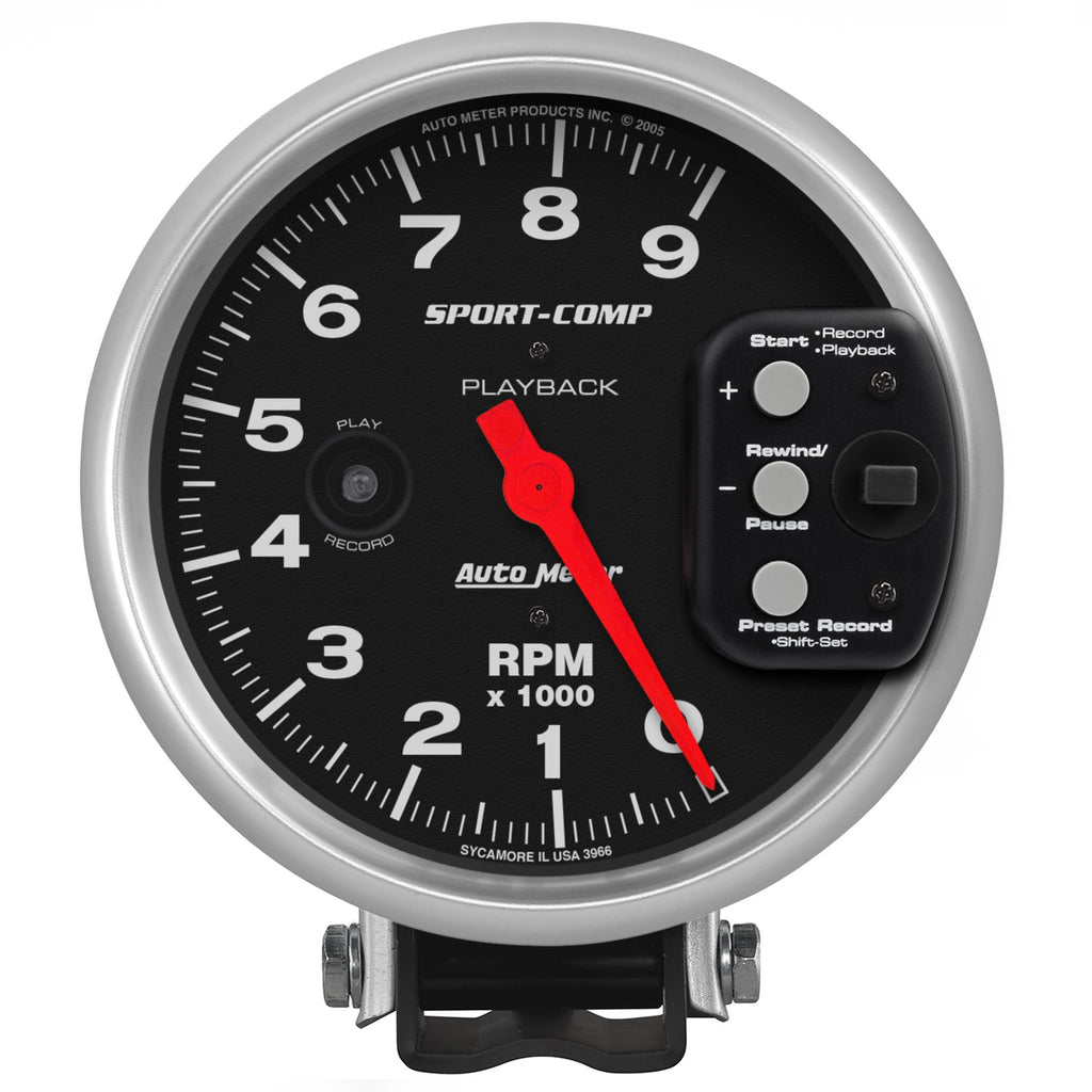 AutoMeter 3966 Sport-Comp Playback Tachometer