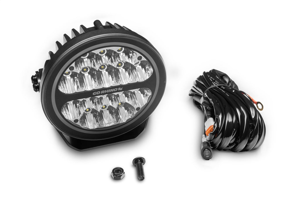 Go Rhino 750800711DRS Blackout Series - Maxround LED Driving Light