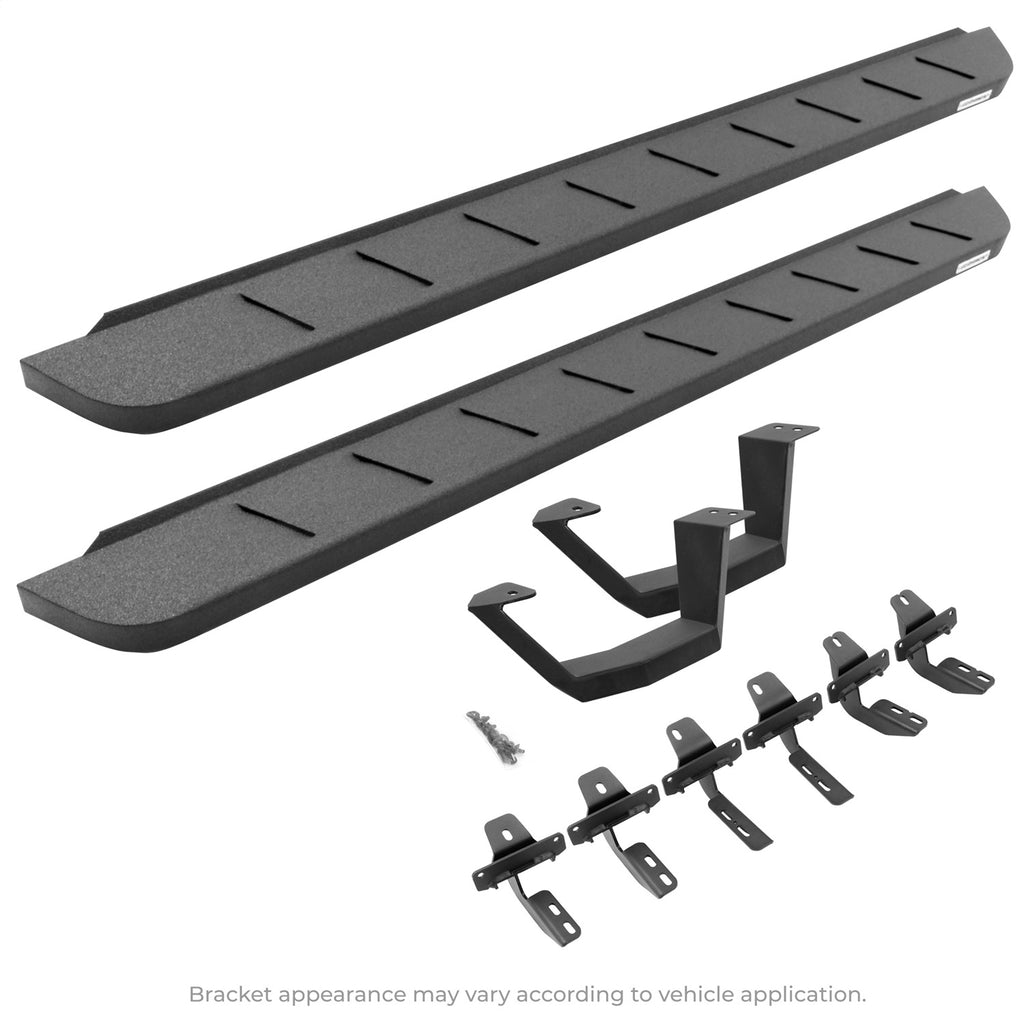 Go Rhino 6349264810T RB10 Running Boards w/Mounting Brackets Kit