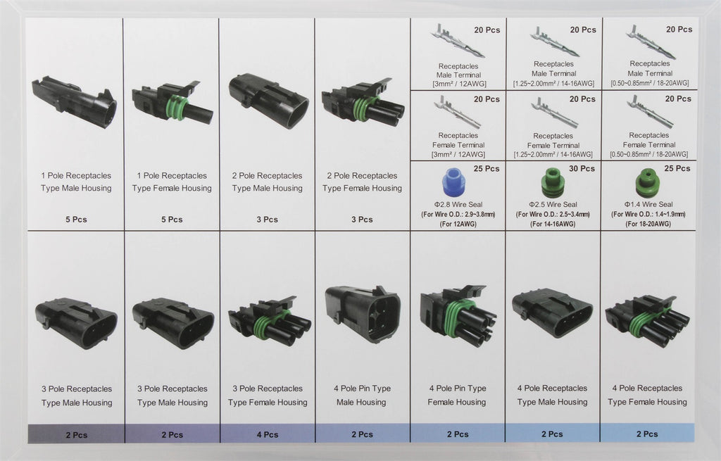 Mr Gasket 40010G Weatherproof Connector Kit