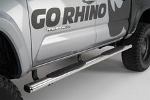 Load image into Gallery viewer, Go Rhino 104443580PS 4 in. 1000 Series Side Steps w/Mounting Brackets Kit