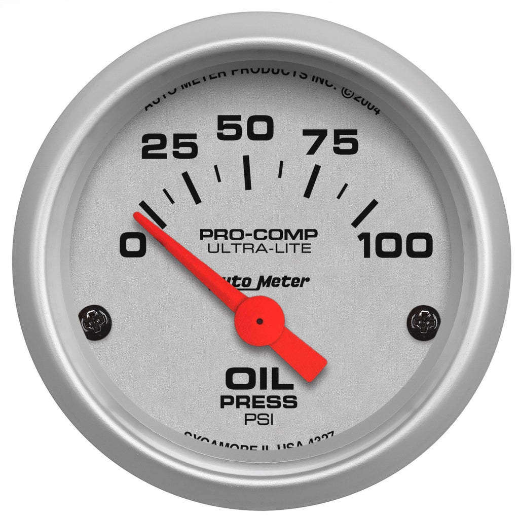 AutoMeter 4327 Ultra-Lite Electric Oil Pressure Gauge