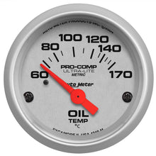 Load image into Gallery viewer, AutoMeter 4348-M Ultra-Lite Electric Oil Temperature Gauge