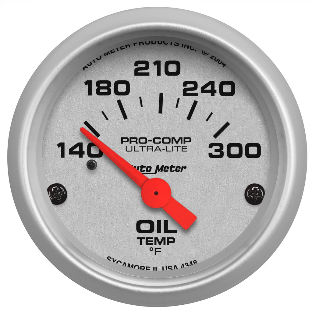 AutoMeter 4348 Ultra-Lite Electric Oil Temperature Gauge