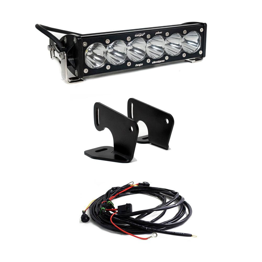 Baja Design 447167 Hood Light Mount Kit 10in. OnX6+ For Polaris RZR Pro XP