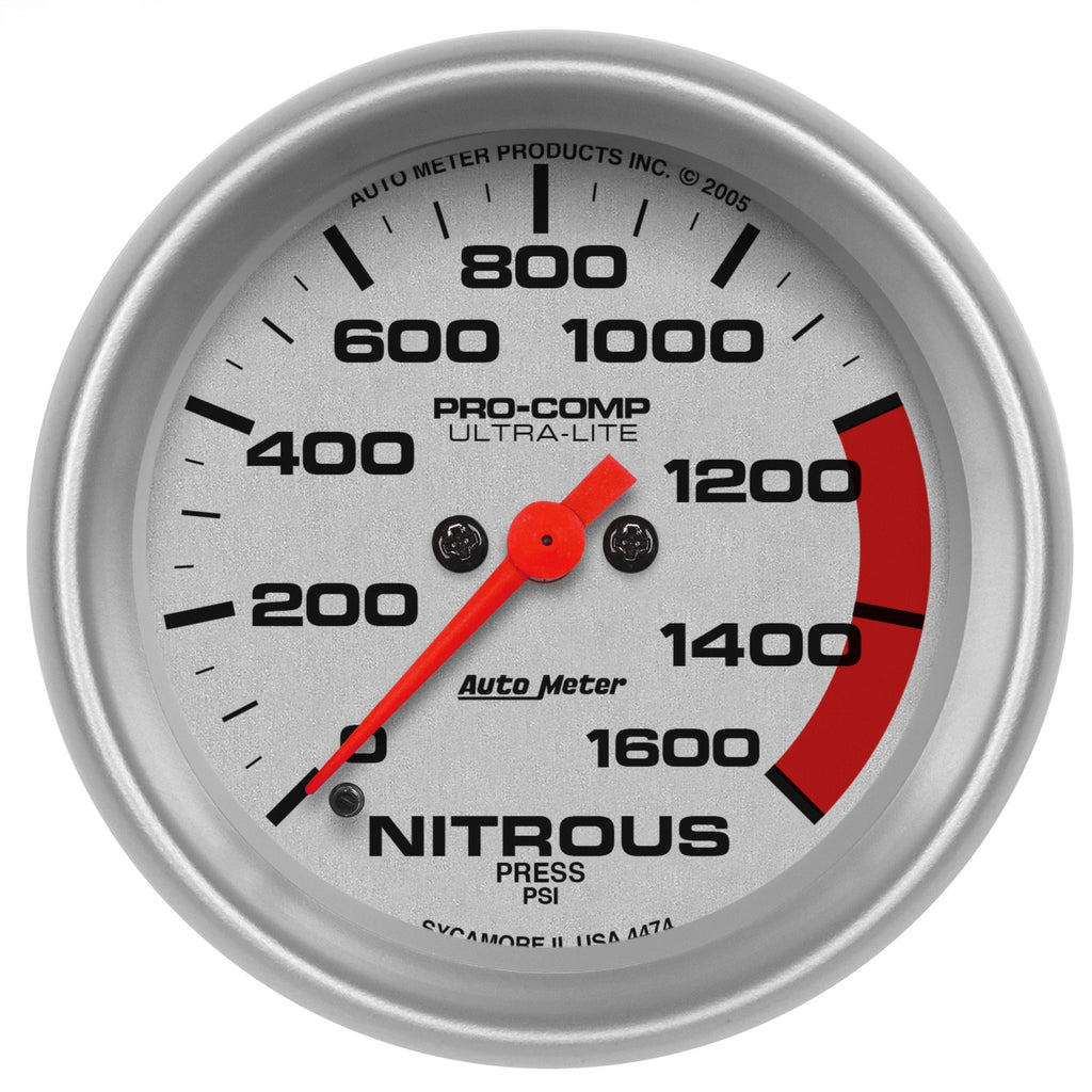 AutoMeter 4474 Ultra-Lite Electric Nitrous Pressure Gauge