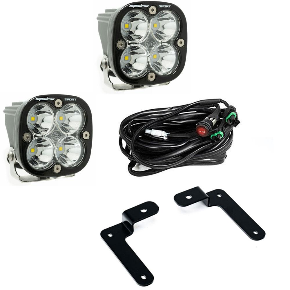 Baja Design 447504 A-Pillar Light Kit For 2018 Wrangler JL Sportsmen Kit