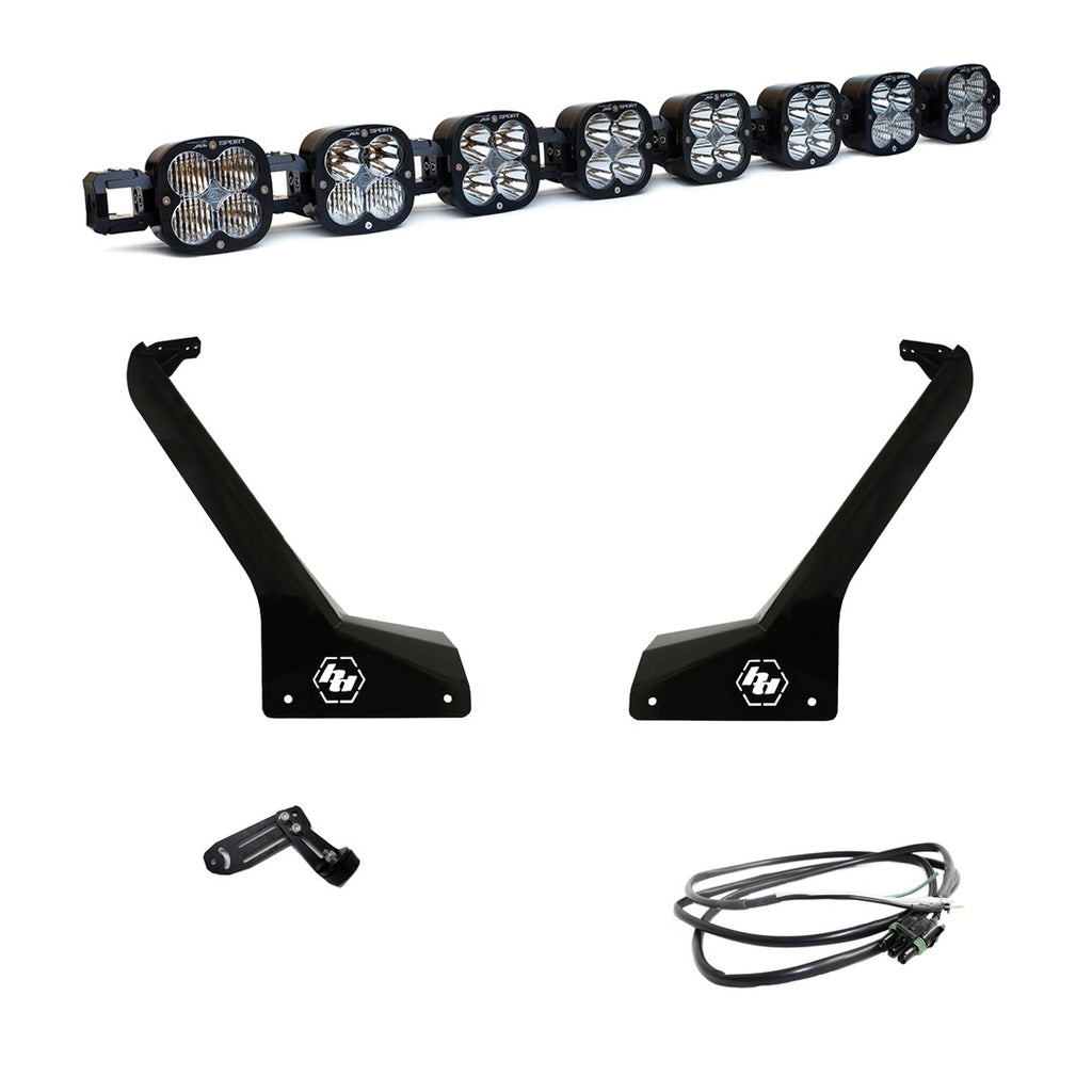 Baja Design 447664UP Roof Bar LED Light Kit 8 XL Linkable For Jeep JL/JT