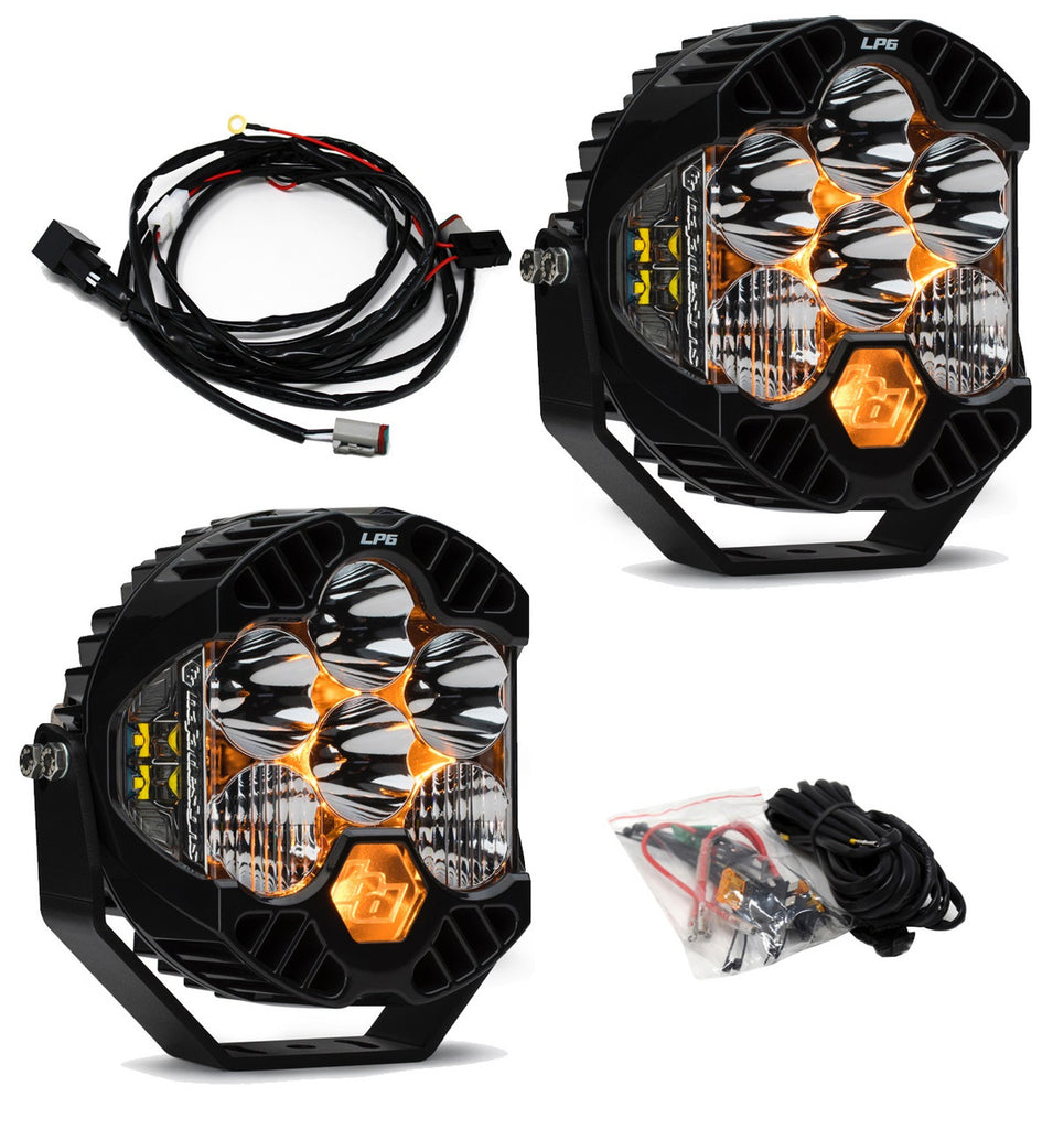 Baja Design 447671 Steel Bumper LED Light Kit LP6 For Jeep JL/JT Rubicon