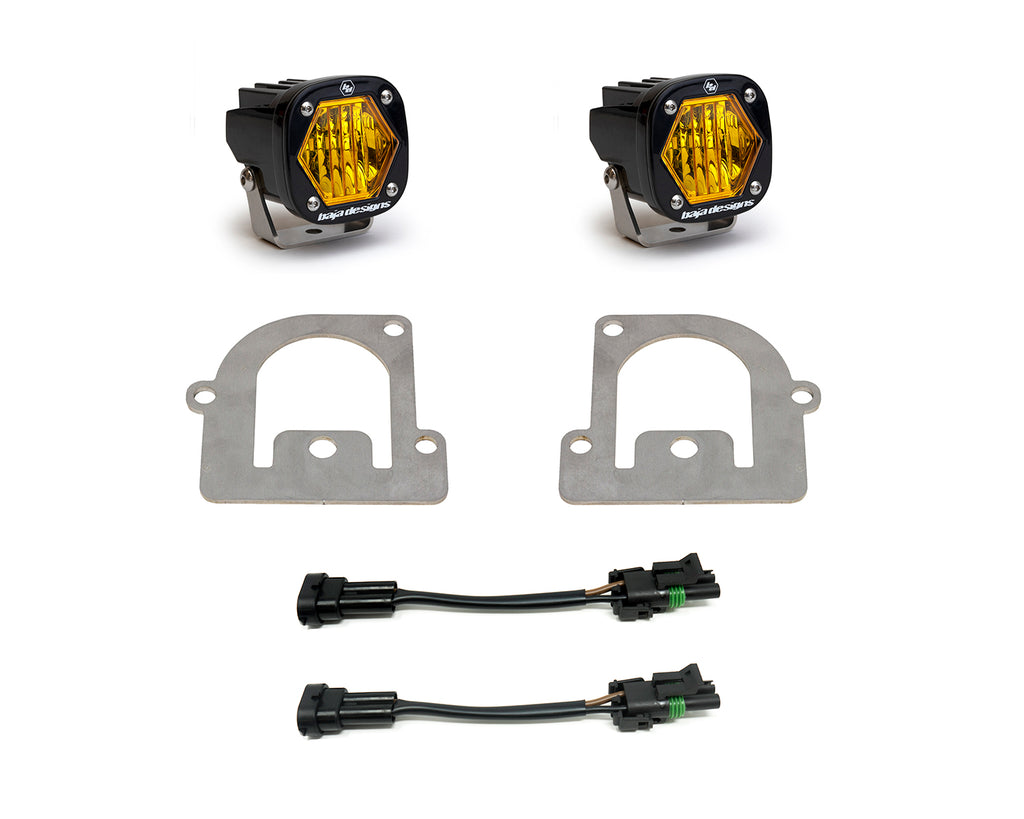 Baja Design 447683 S1 Fog Light Kit Amber w C For Ford Bronco Sport