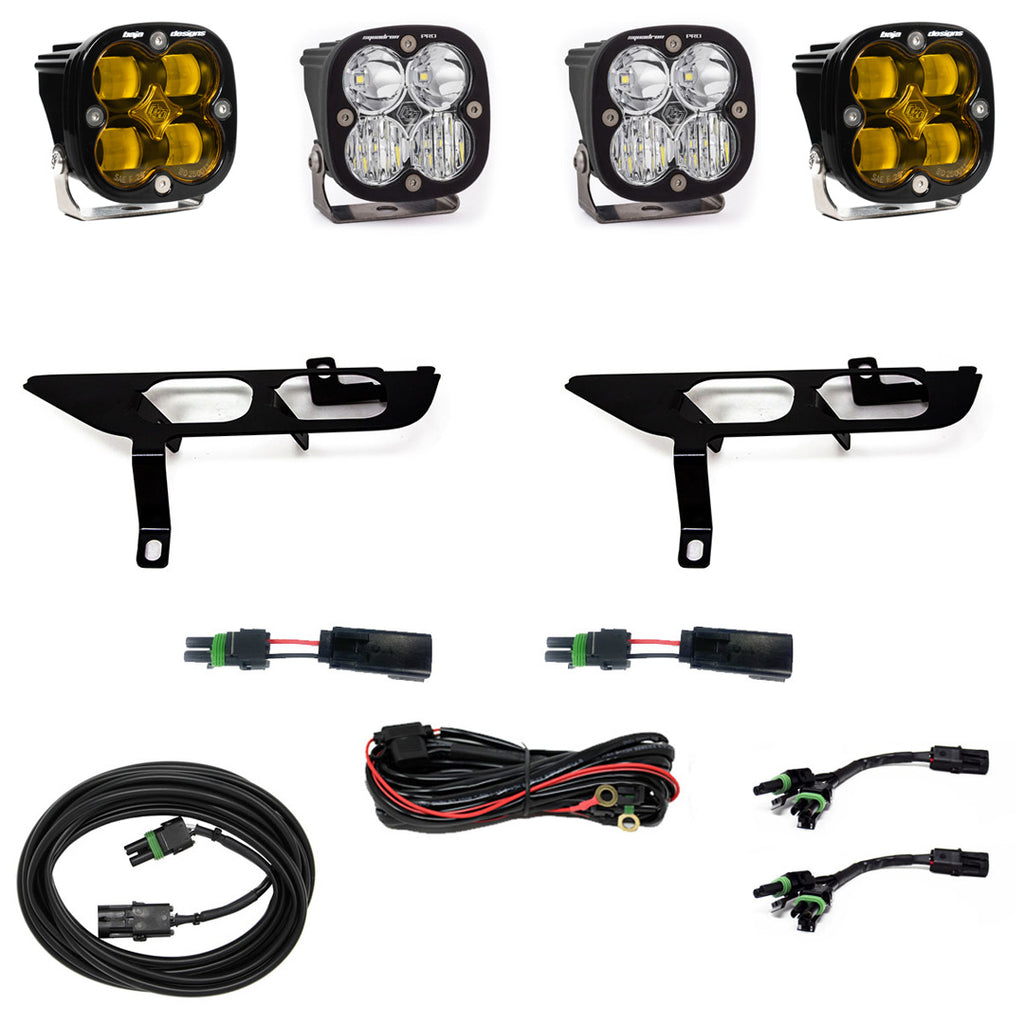 Baja Design 447868 Fog Pocket Kit SAE Amber/Pro DC w DRL For 21-23 F150