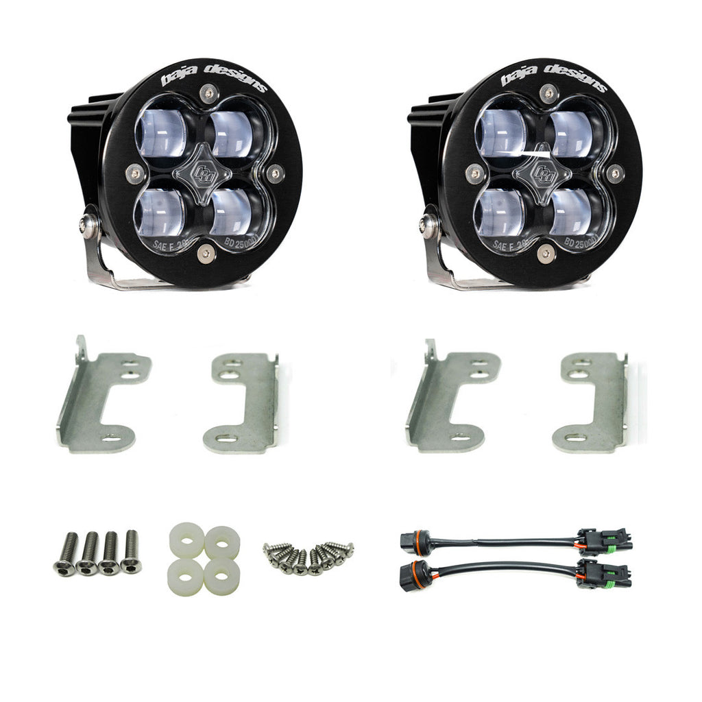 Baja Designs 448142 Squadron-R SAE Clear Fog Light Kit For 07-09 Wrangler JK