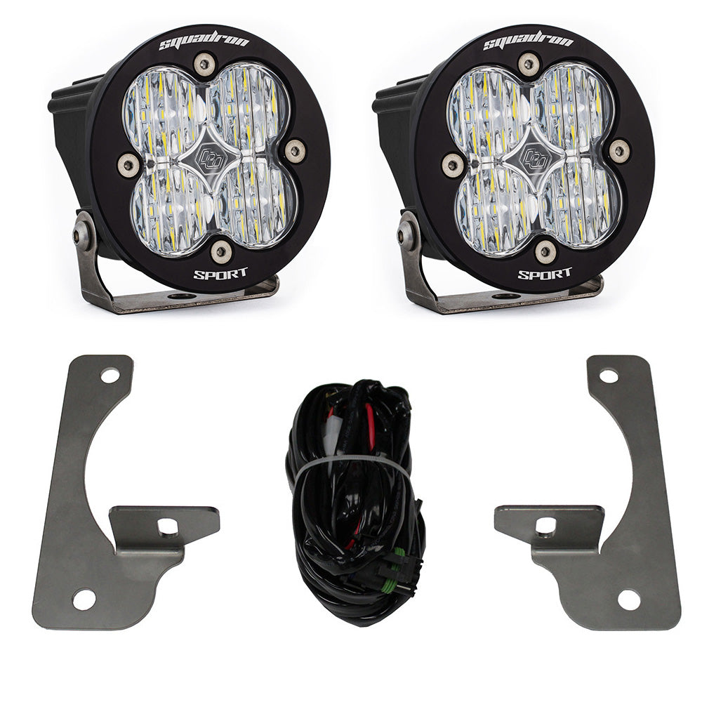 Baja Designs 448147 Squadron-R Sport Fog Pocket Light Kit For 07-09 Wrangler JK