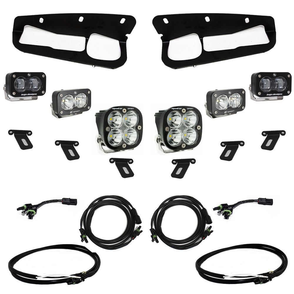 Baja Designs 448174UP Sportsman AMBER/Clear/LED Fog Light Kit For 17-20 Bronco