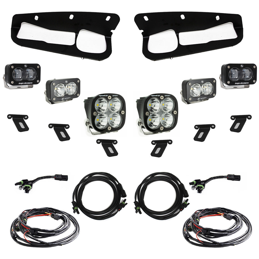 Baja Designs 448174 S2 SAE Sportsman Clear/LED Fog Light Kit For 17-20 Bronco