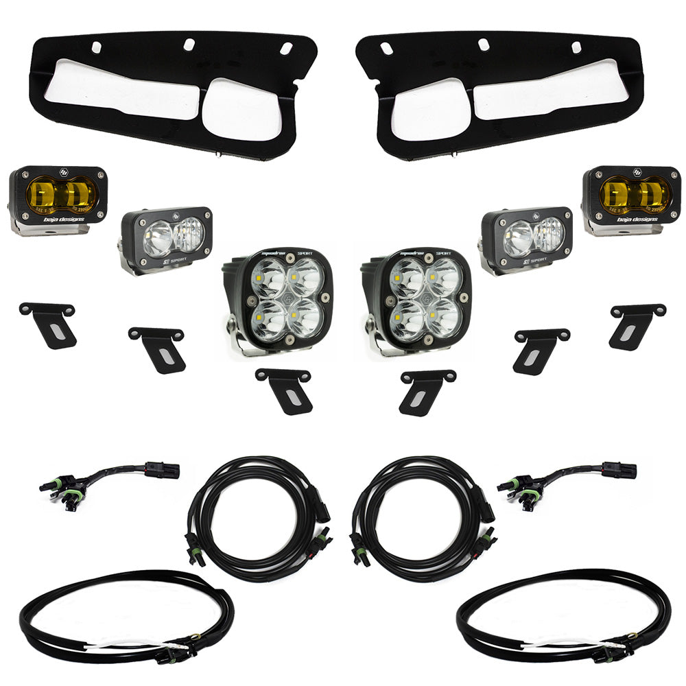 Baja Designs 448178UP S2 SAE Sportsman LED Fog Pocket Light Kit For 17-20 Bronco