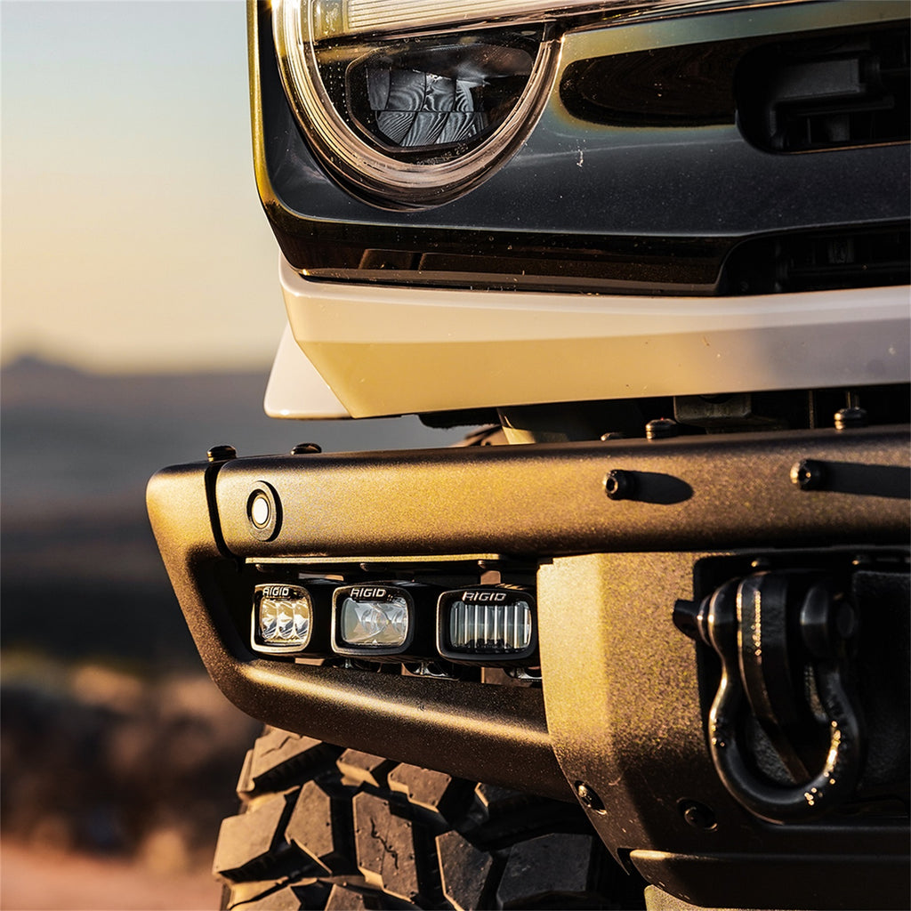 Rigid Industries 46731 Bumper Triple SR-M Fog Light Kit Fits 21-24 Bronco