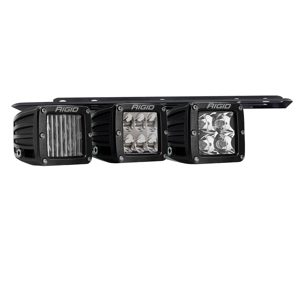 Rigid Industries 46738 D-Series Triple Fog Light Kit Fits 21-24 F-150
