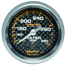 Load image into Gallery viewer, AutoMeter 4731 Carbon Fiber Mechanical Water Temperature Gauge