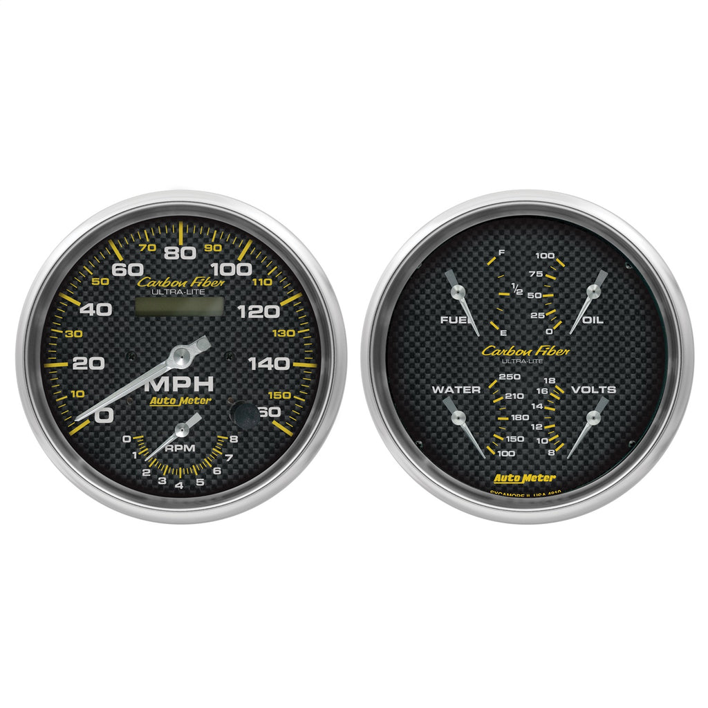 AutoMeter 4805 Carbon FiberQuad Gauge/Tach/Speedo Kit