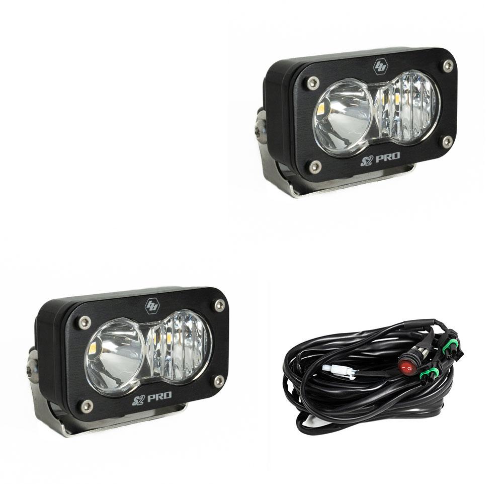 Baja Designs 487803 LED Light Pods Driving Combo Pattern Pair S2 Pro Series