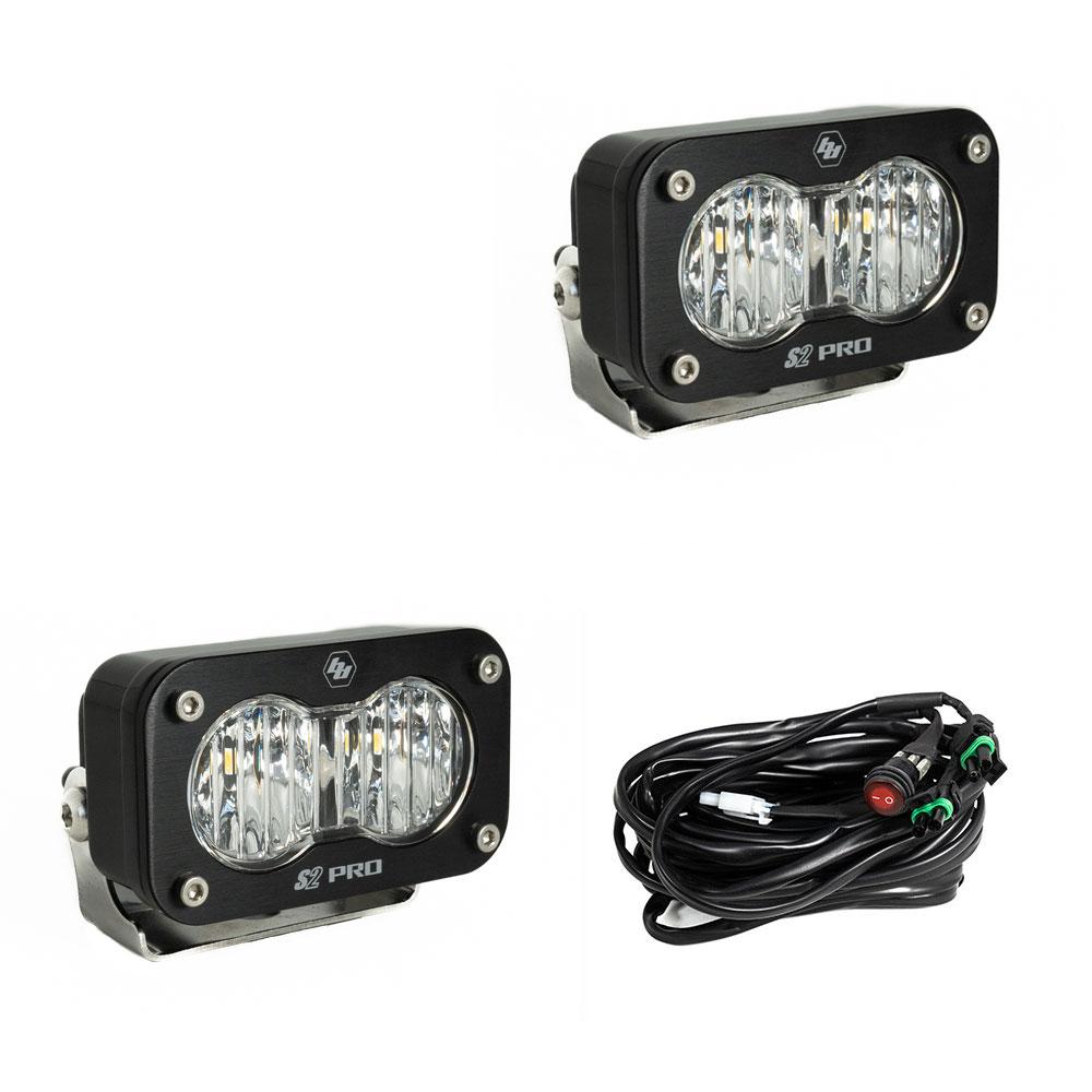 Baja Designs 487805 LED Light Pods Wide Cornering Pattern Pair S2 Pro Series