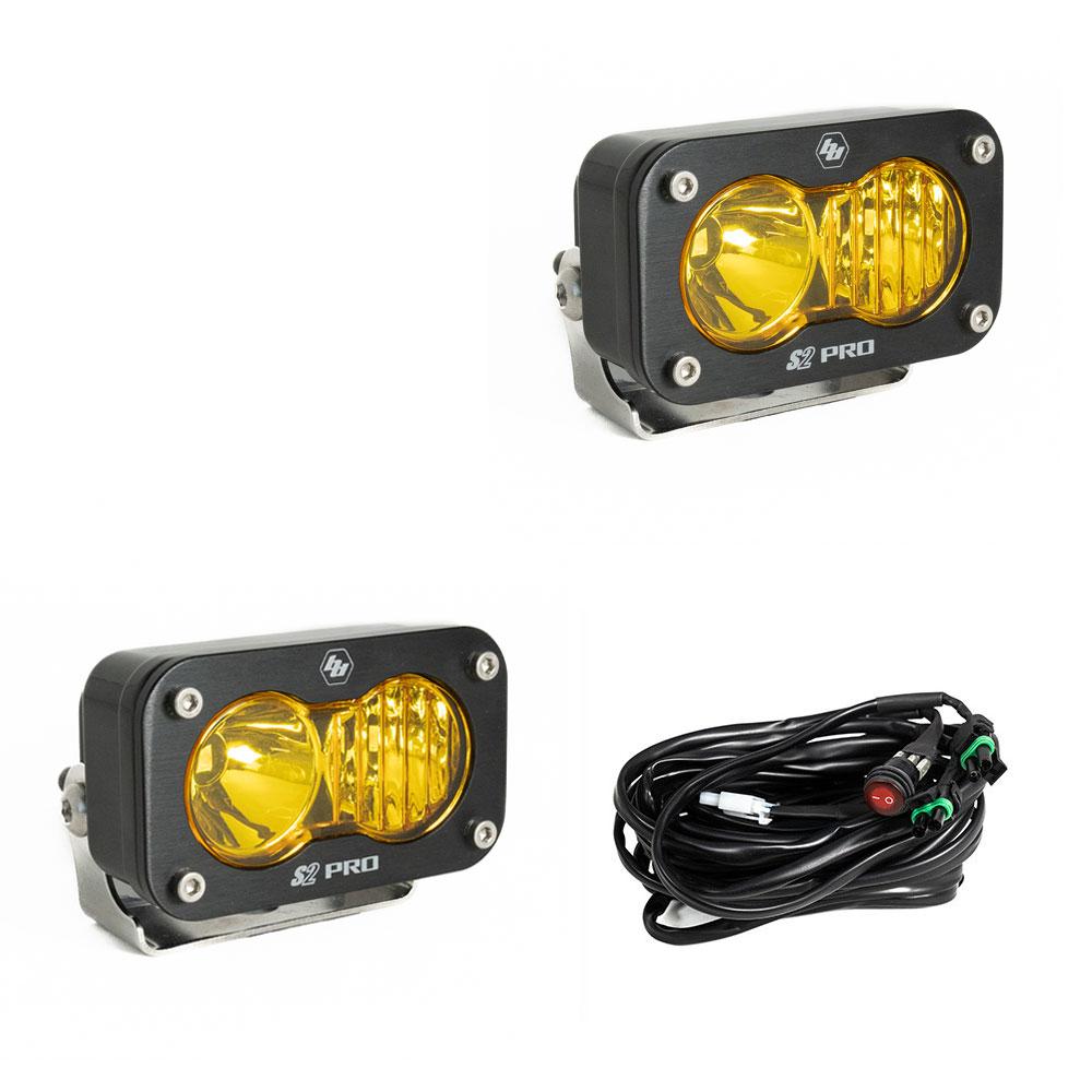 Baja Designs 487813 S2 Pro Pair Driving/Combo LED Amber