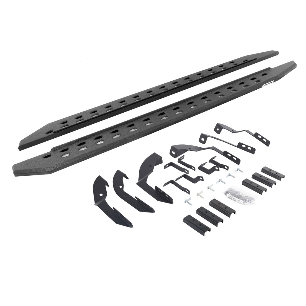 Go Rhino 69404280ST RB20 Slim Line Running Boards w/Mounting Brackets Kit