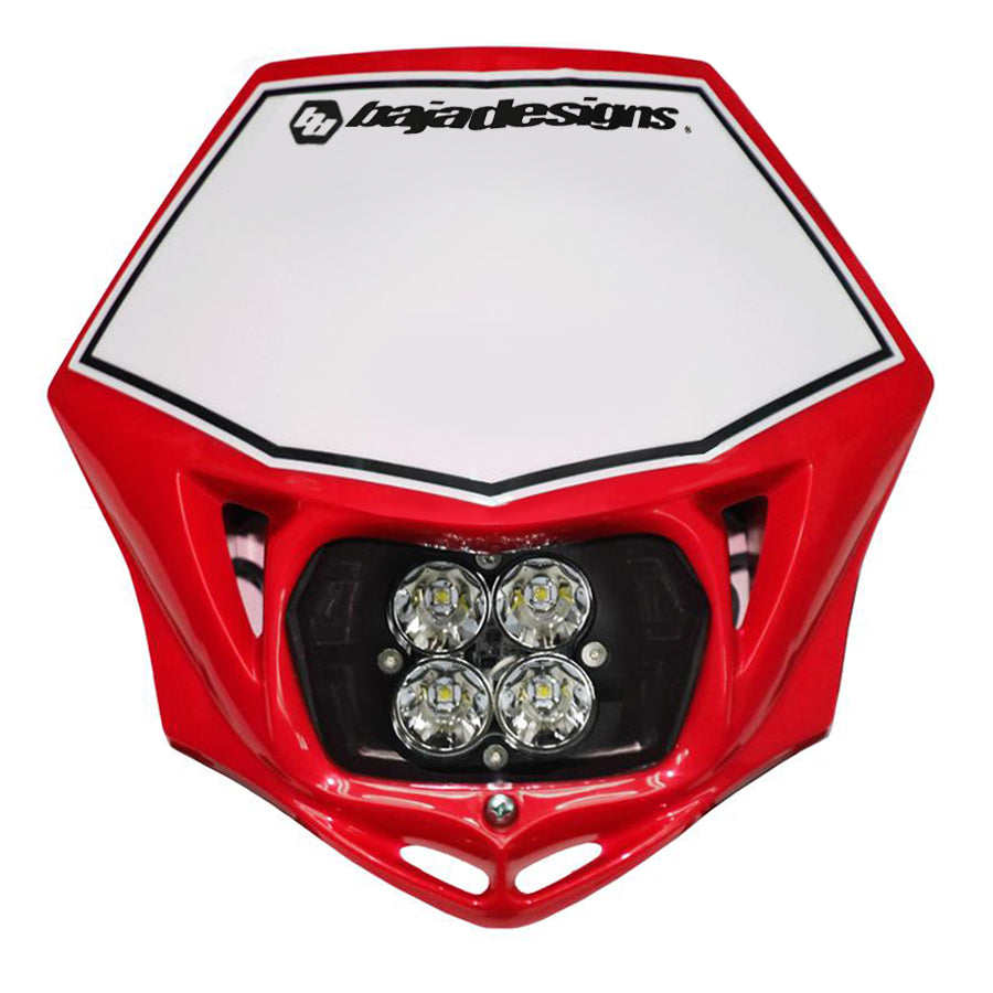 Baja Design 4970014RAC Motorcycle Headlight A/C LED Race Light Red Squadron Pro