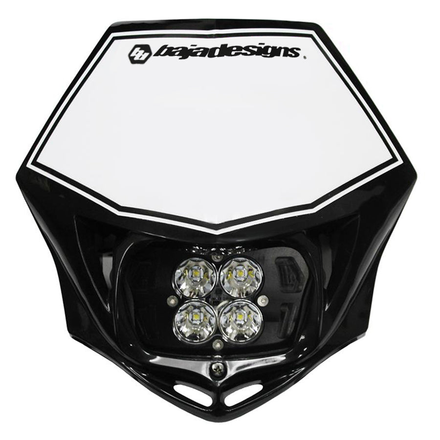 Baja Design 497001BKAC Motorcycle A/C LED Race Light Black Squadron Pro