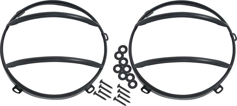 Kentrol 50013 Black Headlight and Marker Cover Set 6 Pieces 07-18 Wrangler JK