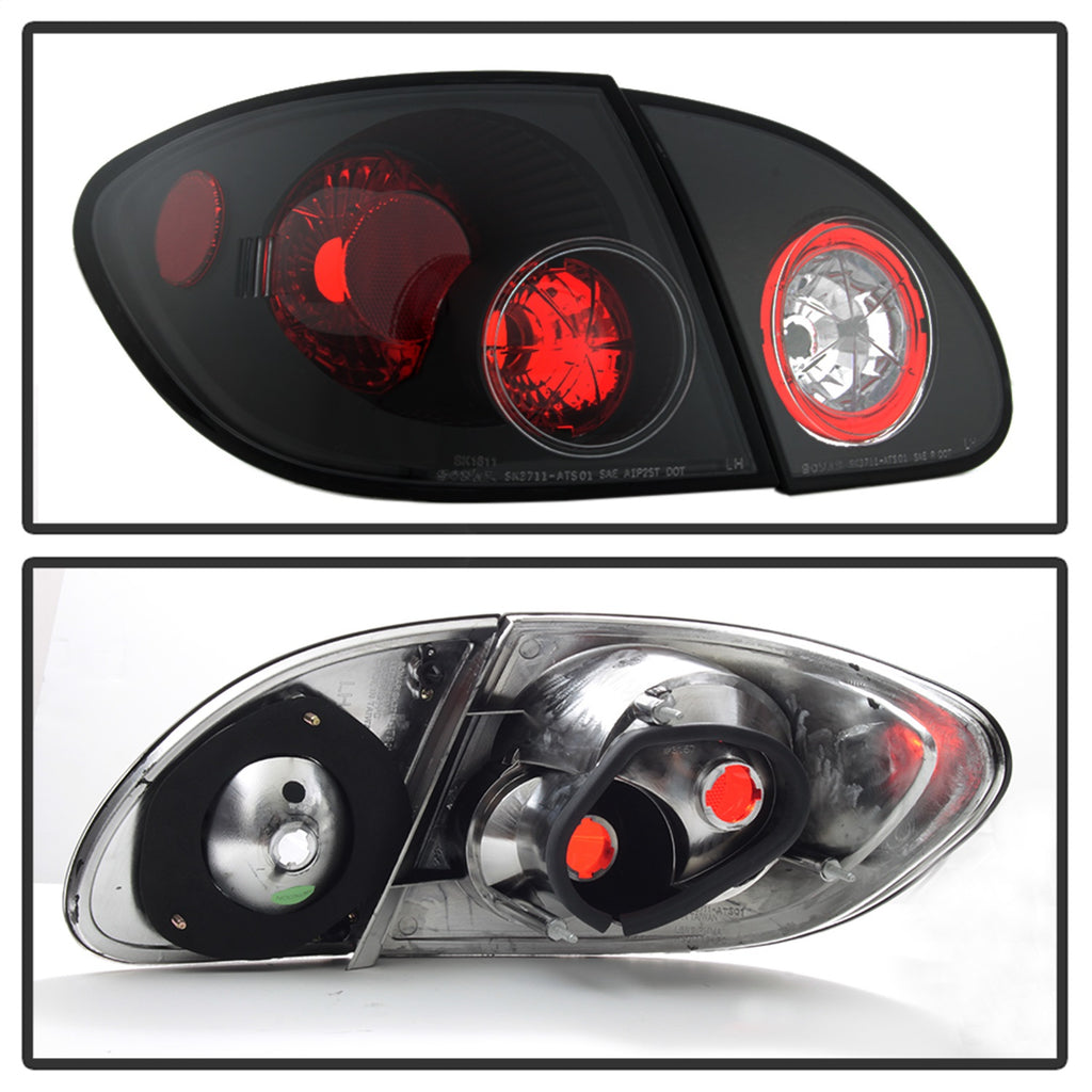Spyder Auto 5007339 Euro Style Tail Lights Fits 03-08 Corolla