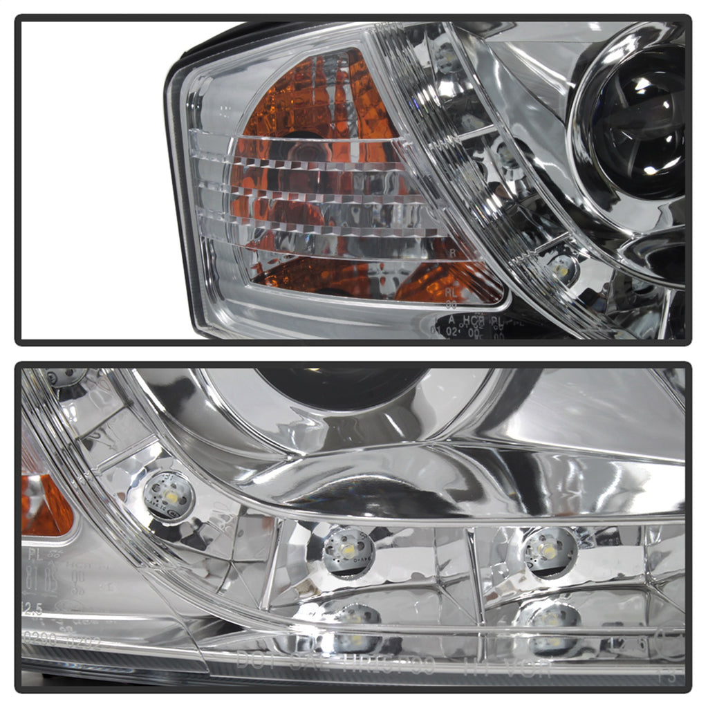 Spyder Auto 5008664 DRL LED Projector Headlights Fits 02-04 A6 A6 Quattro