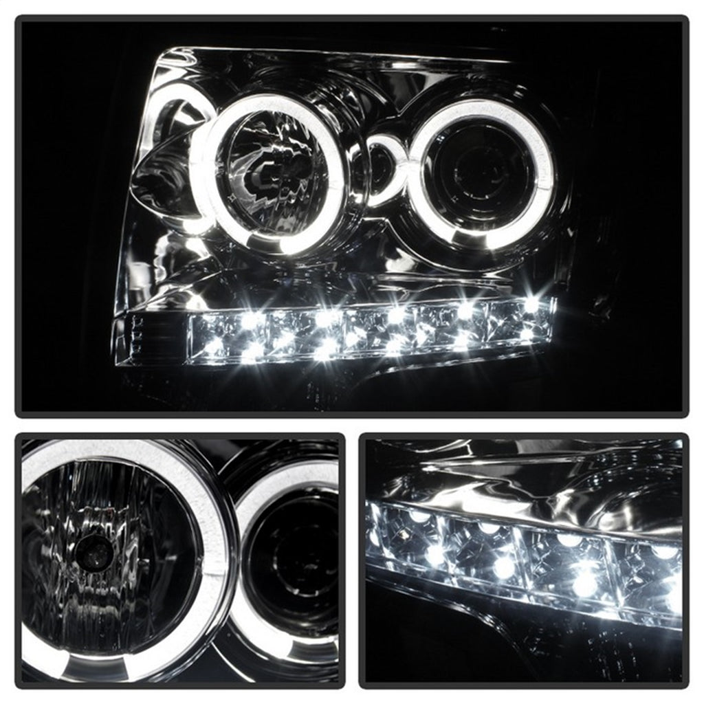 Spyder Auto 5010254 Halo LED Projector Headlights Fits 09-14 F-150