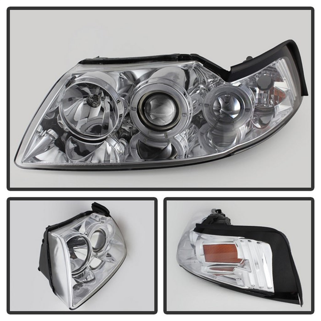 Spyder Auto 5010452 Halo Projector Headlights Fits 99-04 Mustang
